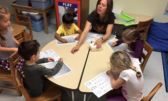 Children using the Handwriting Without Tears program